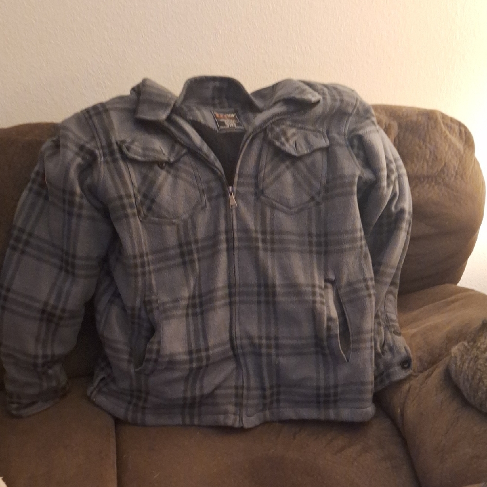 Gray Plaid Men's Jacket